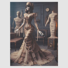 Papel De Seda Desligamento Gótico Vitoriano da Rainha Steampunk