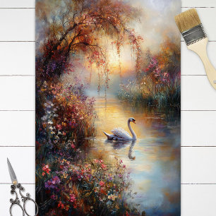 Papel De Seda Desligamento Impressionante Russo Swan