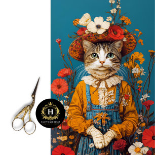 Papel De Seda Desligamento Russo de Gato do Armário