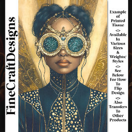 Papel De Seda Desligamento Y6 da Mulher Futurística Luxuosa Stea