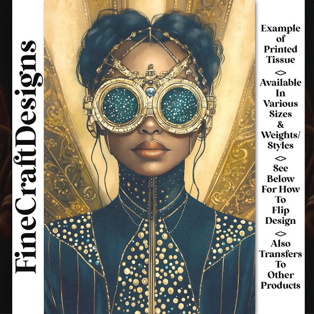 Papel De Seda Desligamento Y6 da Mulher Futurística Luxuosa Stea (Criador carregado)