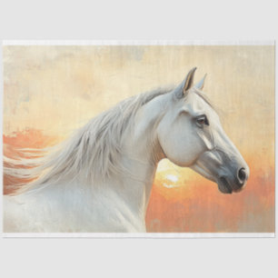 Papel De Seda Desligar Arte Digital de Cavalo Contemporâneo