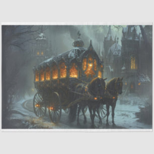 Papel De Seda Desligar Carruagem Funeral no Gótico Manor