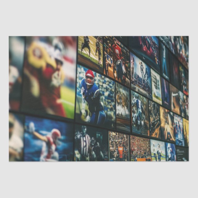 Papel De Seda Desligar Cenas de Futebol Americanas (Frente )