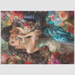 Papel De Seda Desligar Embraço Romântico do Casal do Namorados