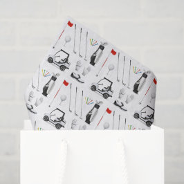 Papel De Seda Desligar Festa de aniversário de Golfe Golfe