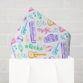 Papel De Seda Desligar Festa de aniversário de Música