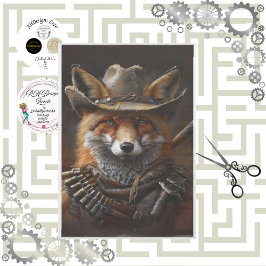 Papel De Seda Desligar Fox Steampunk Bandito