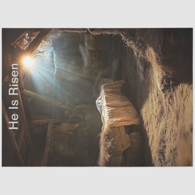 Papel De Seda Desligar Jesus Personalizável Que Ele Está Riscado (Frente )