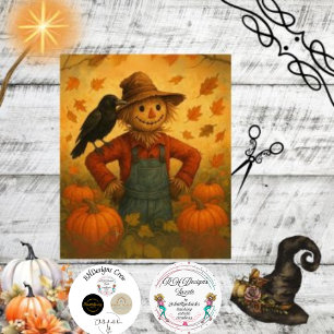 Papel De Seda Desligar o Outono do Outono - Pumpkins Hat