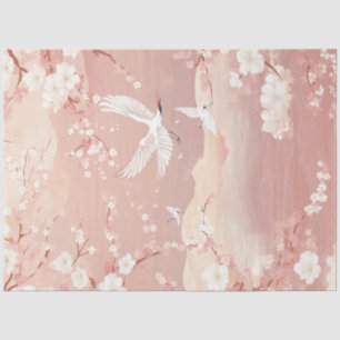 Papel De Seda Desligar o Primavera Japonês Paisagem de Panela Ch