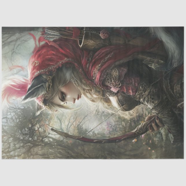 Papel De Seda Desligar Setas de Arco Robin Hood Mystical Woman (Frente )