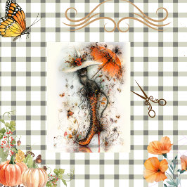 Papel De Seda Desligar Stiletto Whimsy Queda Flair Felino