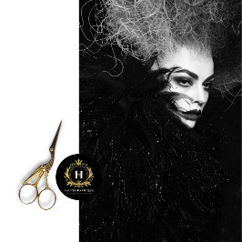 Papel De Seda Desmontagem de Fotografia em Moda Branca Gótica