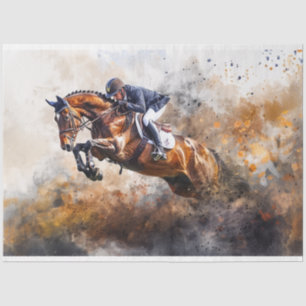 Papel De Seda Desmontar Cavaleiro de Arte Digital Equestre
