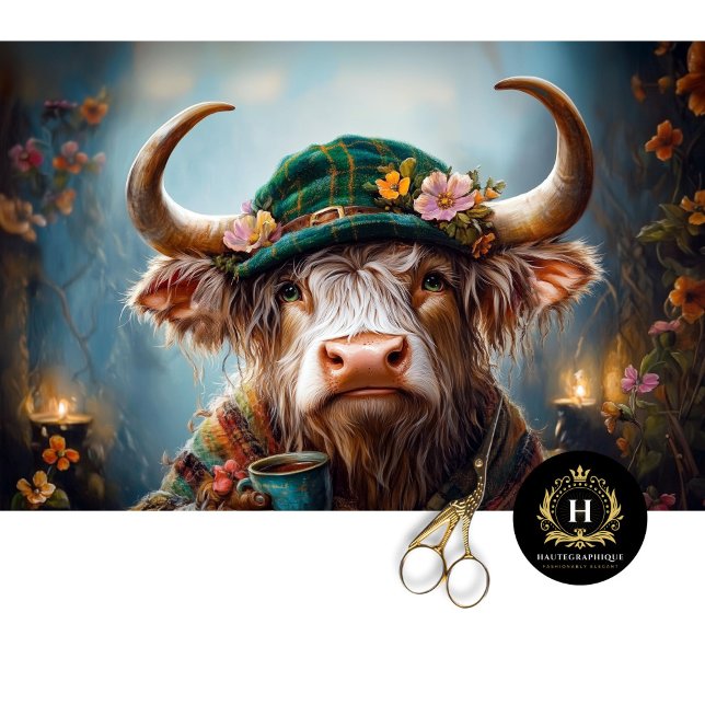 Papel De Seda Desnute de fazenda de Boho Russo em Highland Irlan (Criador carregado)