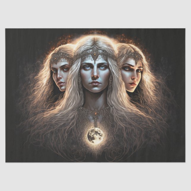 Papel De Seda Desnute de Lua Cheia (Frente )