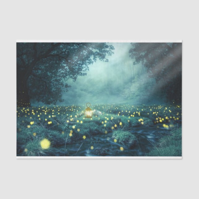 Papel De Seda Desocupação da Floresta dos Insetos de Fantasia (Frente )