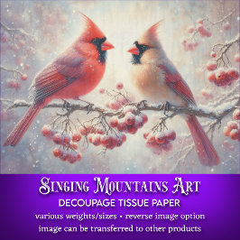 Papel De Seda Desocupação da Floresta Rústica do Casal Cardeal