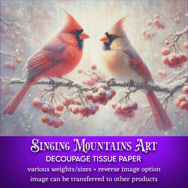 Papel De Seda Desocupação da Floresta Rústica do Casal Cardeal (Criador carregado)