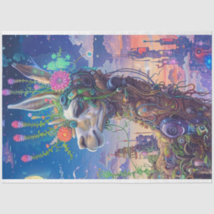 Papel De Seda Desocupação de Design Floral da Terra Fantasy