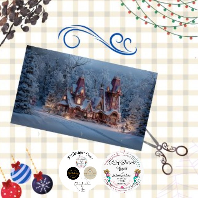 Papel De Seda Despojamento de Papais noeis de Charme de Algodão  (Criador carregado)