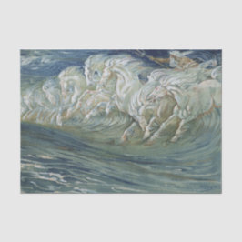 Papel De Seda Desvinculação de cavalos marinhos