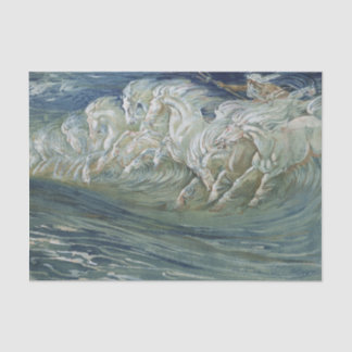 Papel De Seda Desvinculação de cavalos marinhos