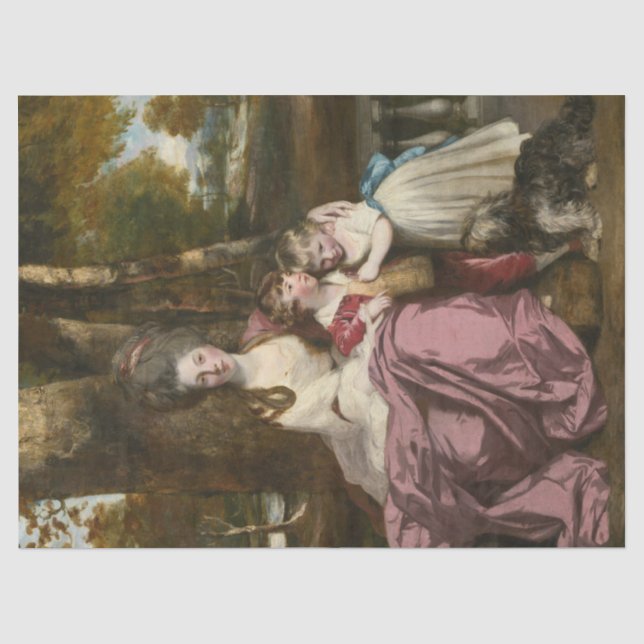 Papel De Seda Desvinculação de Dissociação de Rococo Antiquado V (Frente )