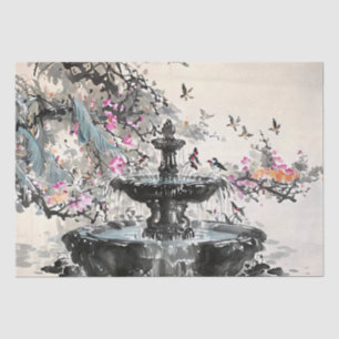 Papel De Seda Desvinculação de pintura em tinta de fonte chinesa