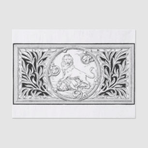 Papel De Seda Desvinculação de quadro de leão