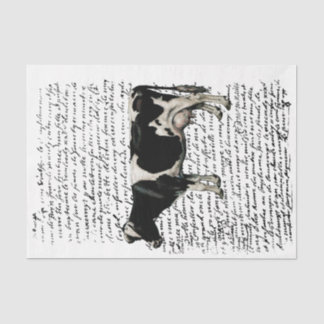 Papel De Seda Desvinculação de Vaca do Designer