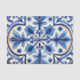 Papel De Seda Desvinculação do padrão de azulejo bonito portuguê