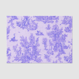 Papel De Seda Desvinculação do toile de jouy azul e branco