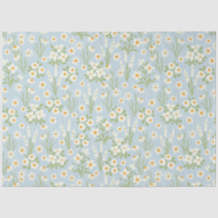 Papel De Seda Desvinculação floral Vintage Blush Daisy