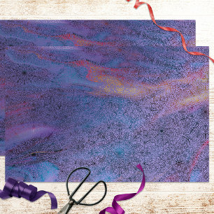 Papel De Seda Detalhada Lacy Desenhou Doodle Henna Indian Art