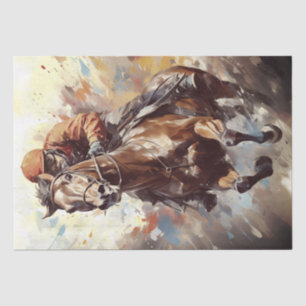 Papel De Seda Determinação de Jockey de Cavalo Raça