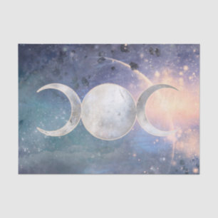 Papel De Seda Deusa da Lua Tripla do Universo Celestial