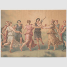 Papel De Seda Deuses dançando nas Nuvens com Deusas