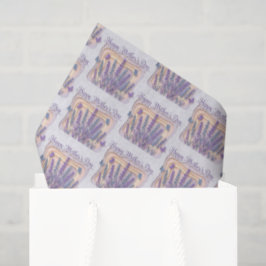 Papel De Seda Dia das Mães feliz e fofo em azulejos