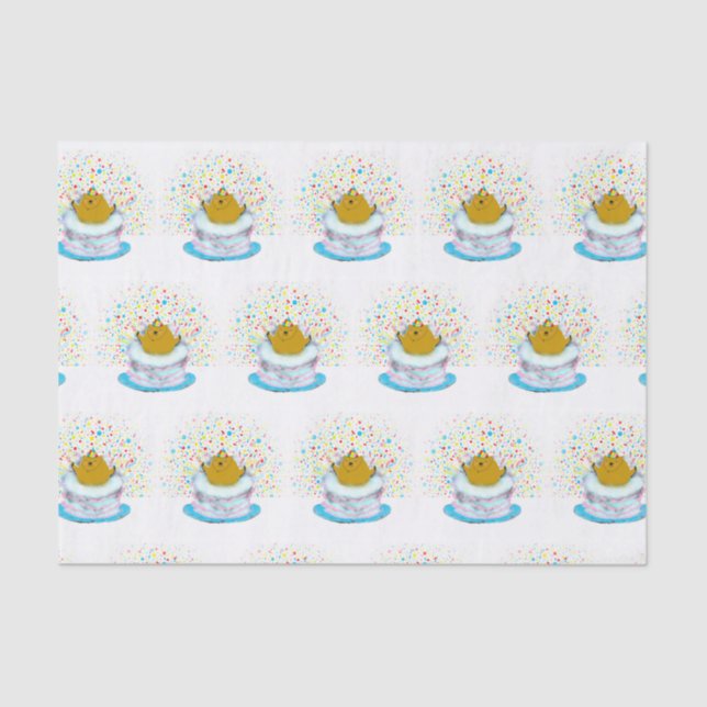 Papel De Seda Dia de aniversário do Groundhog (Frente )