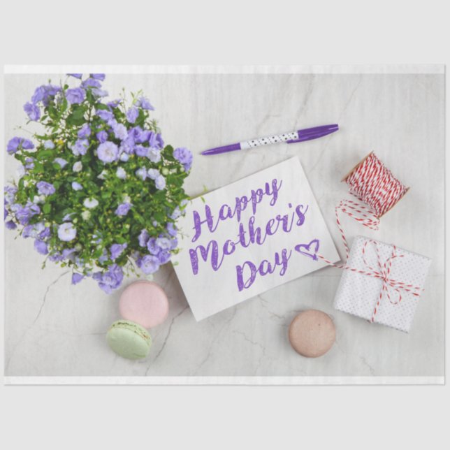 Papel De Seda Dia de as mães FELIZ (Frente )