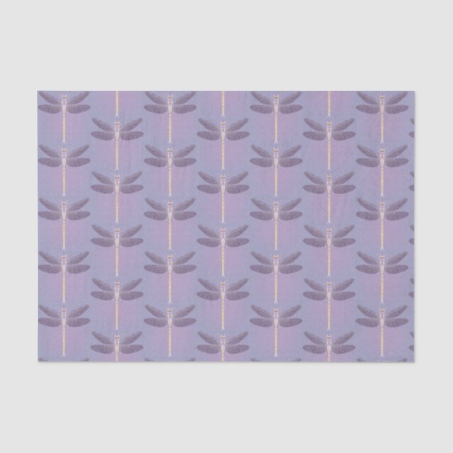 Papel De Seda Dia de as mães Violet Dragonfly (Frente )