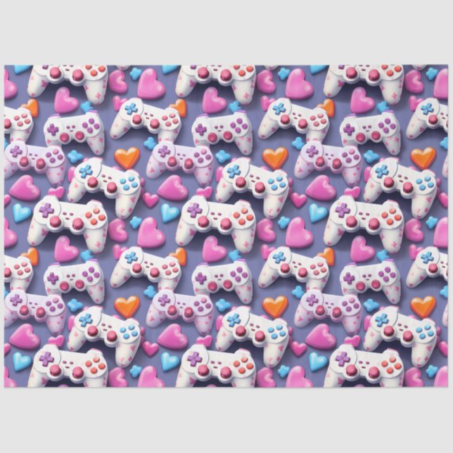 Papel De Seda Dia de os namorados para jogadores (Frente )