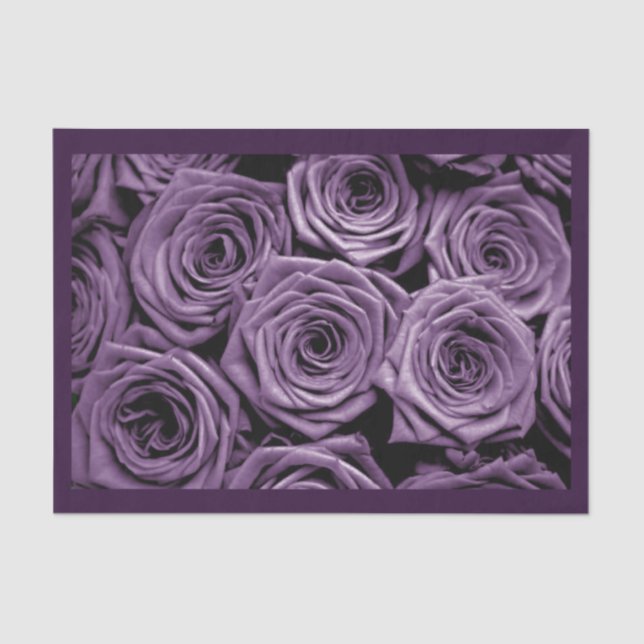 Papel De Seda Dia de os namorados Rosa Roxo Elegante (Frente )