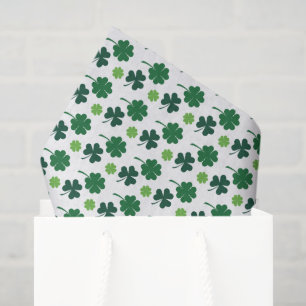 Papel De Seda dia de São Patrício trevo de quatro folhas 