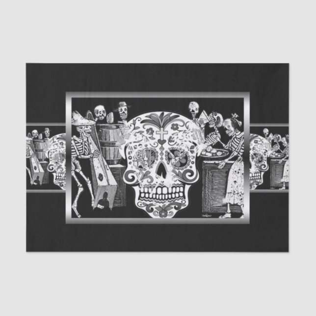 Papel De Seda Dia dos Mortos (Frente )