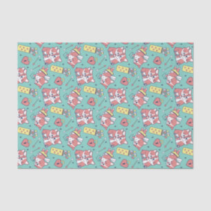 Papel De Seda Dia dos Namorados com padrão de arco e flecha do C