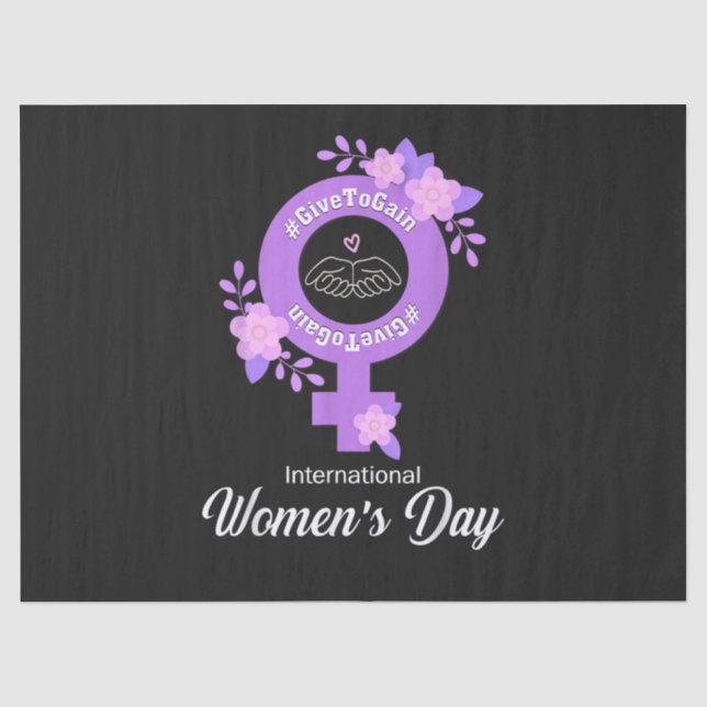 Papel De Seda Dia Internacional da Mulher 8 de Março (Frente )