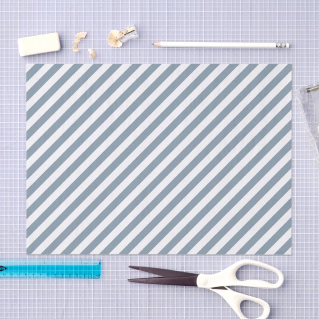 Papel De Seda Diagonal blue and white stripes pattern (Arte )